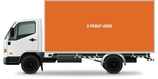 Full truck load junk removal in Toms River, NJ: up to 8 pickup truck loads