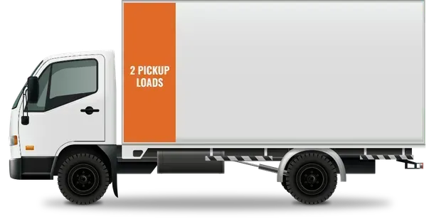 Quarter load junk removal in Toms River, NJ: up to 2 pickup truck loads