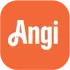Angi app logo: white text