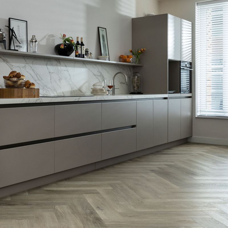 Luxury Line, Pvc klik Brede Visgraat Pepermunt