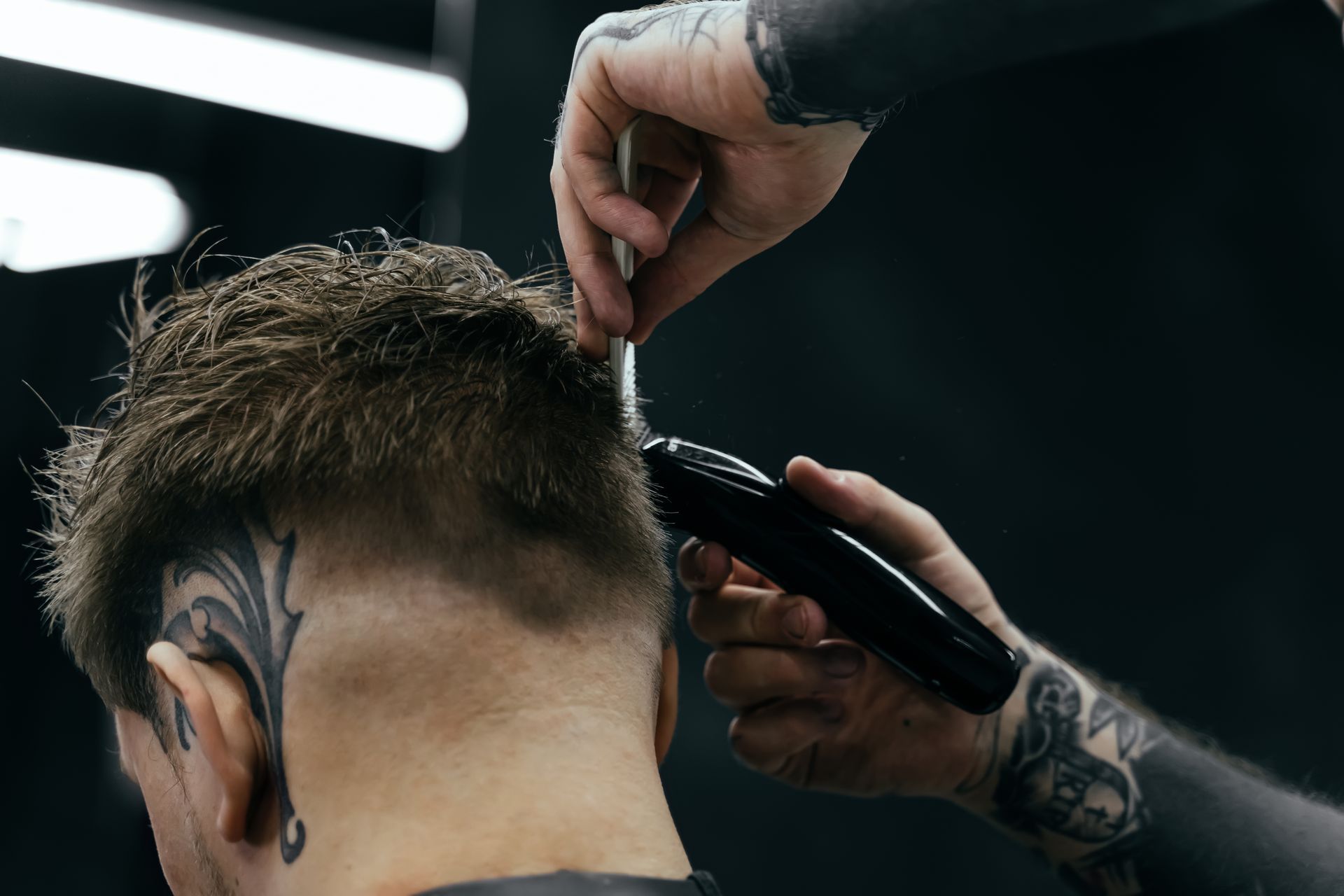 Picture of fading a haircut 