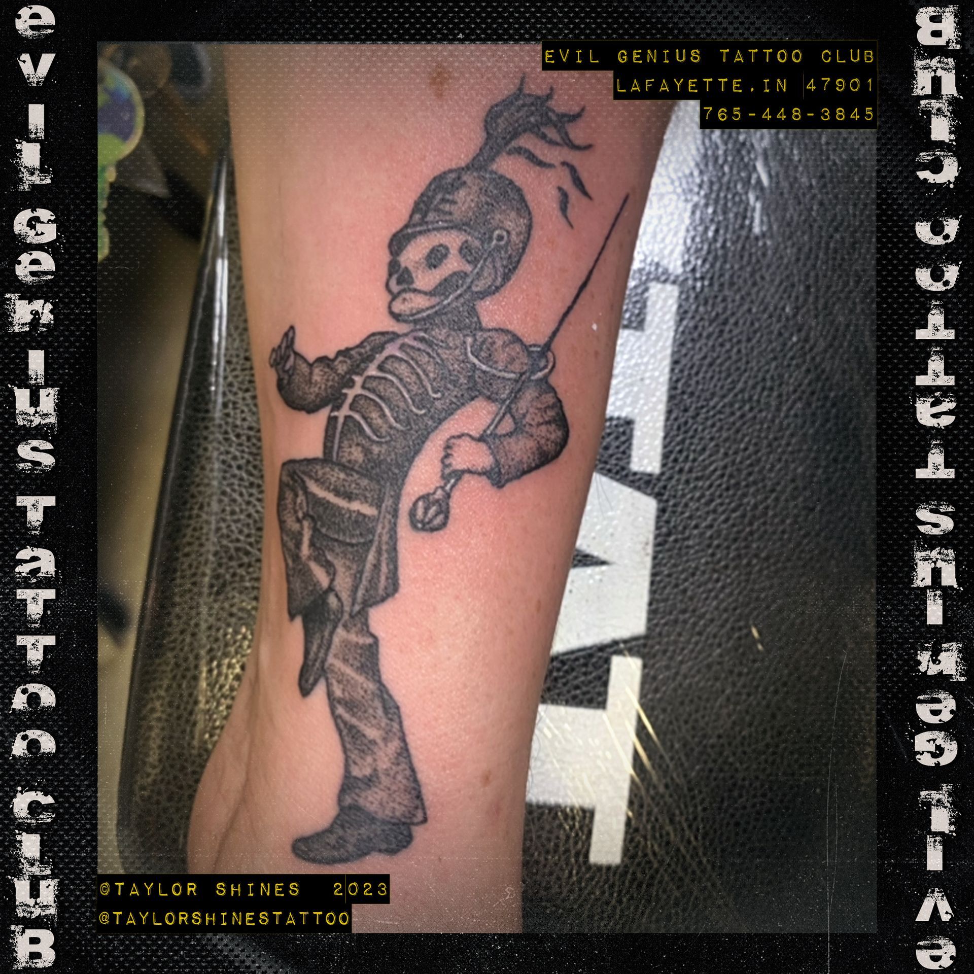 Taylor Shines Black Parade tattoo