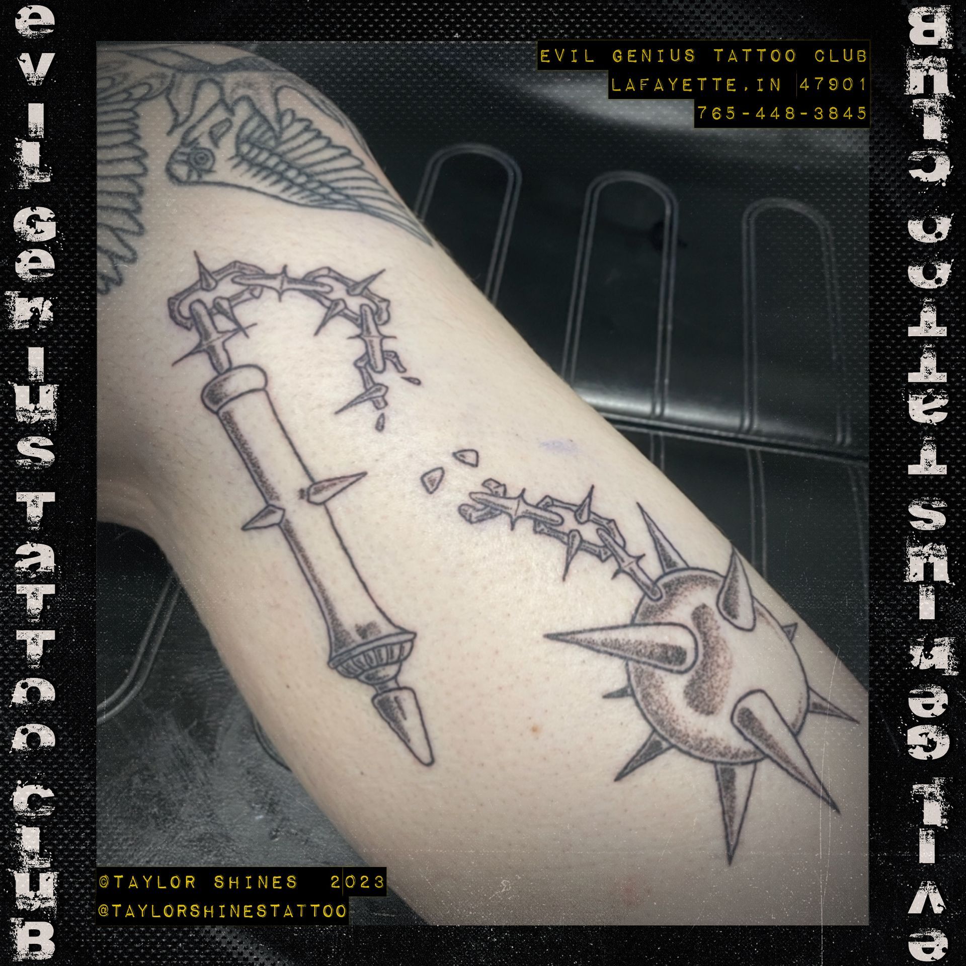 Taylor Shines Flail tattoo