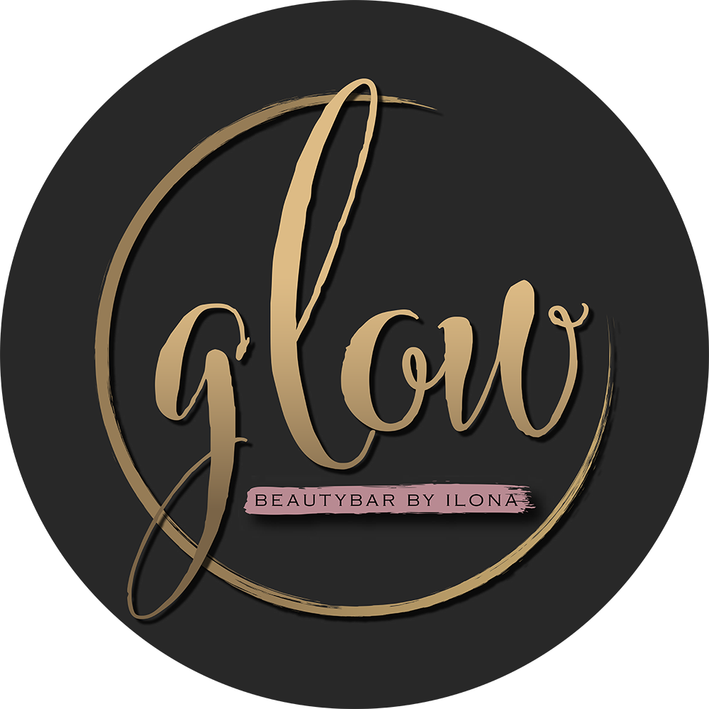 Das Logo für Glow Beauty Bar von Ilona