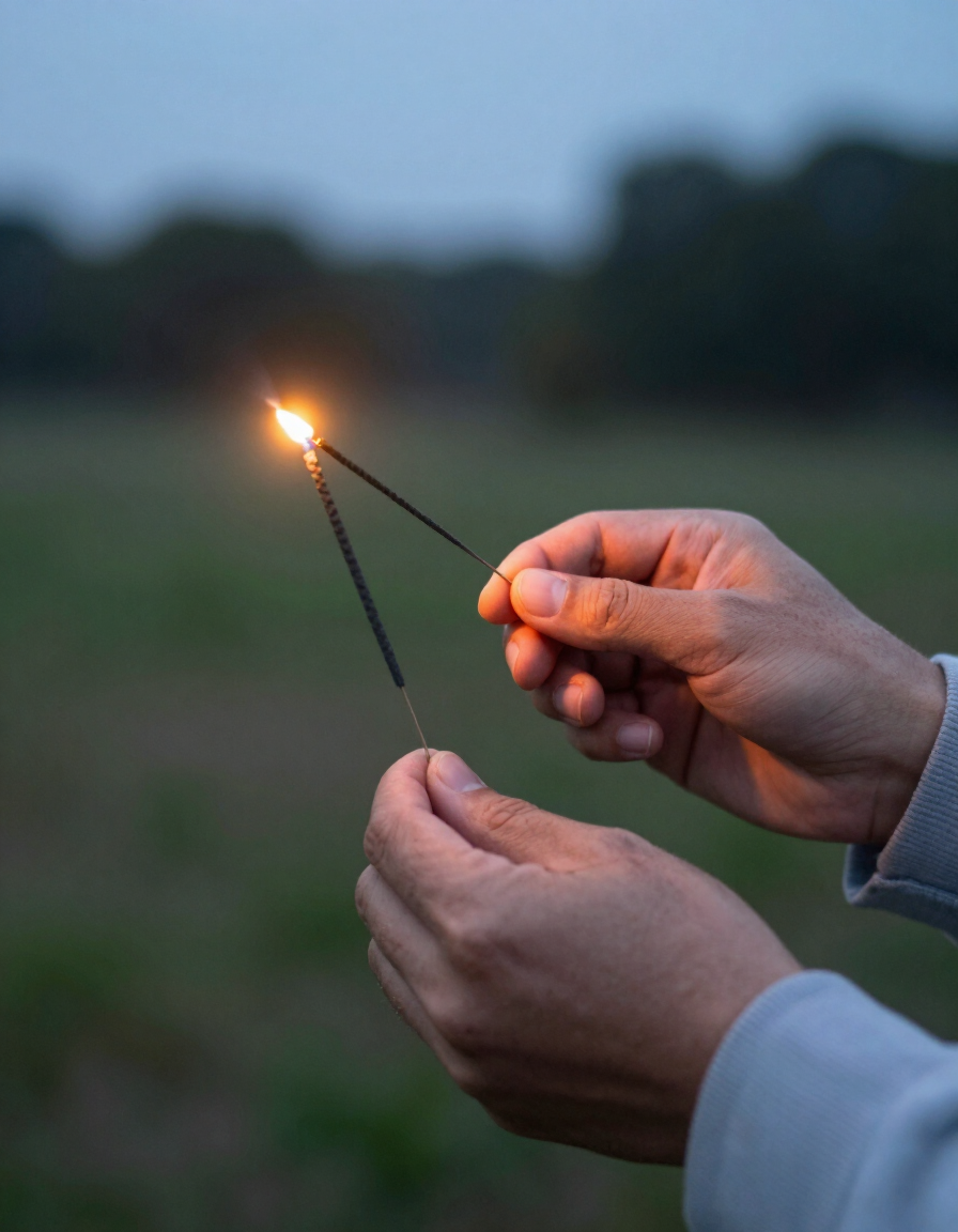 Accensione controllata di un fuoco di libera vendita