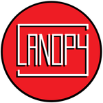 Logo for Canopy. White wordmark 
