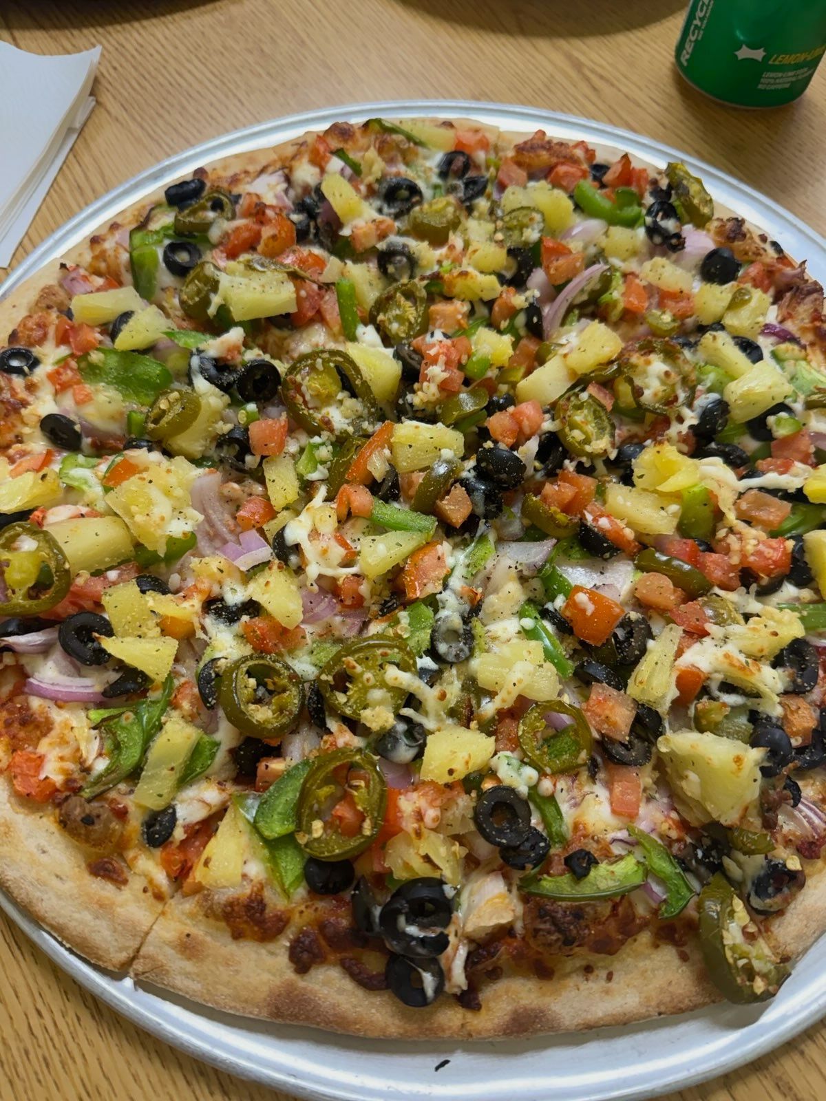 Vegetarian with Jalapeno & Pineapple