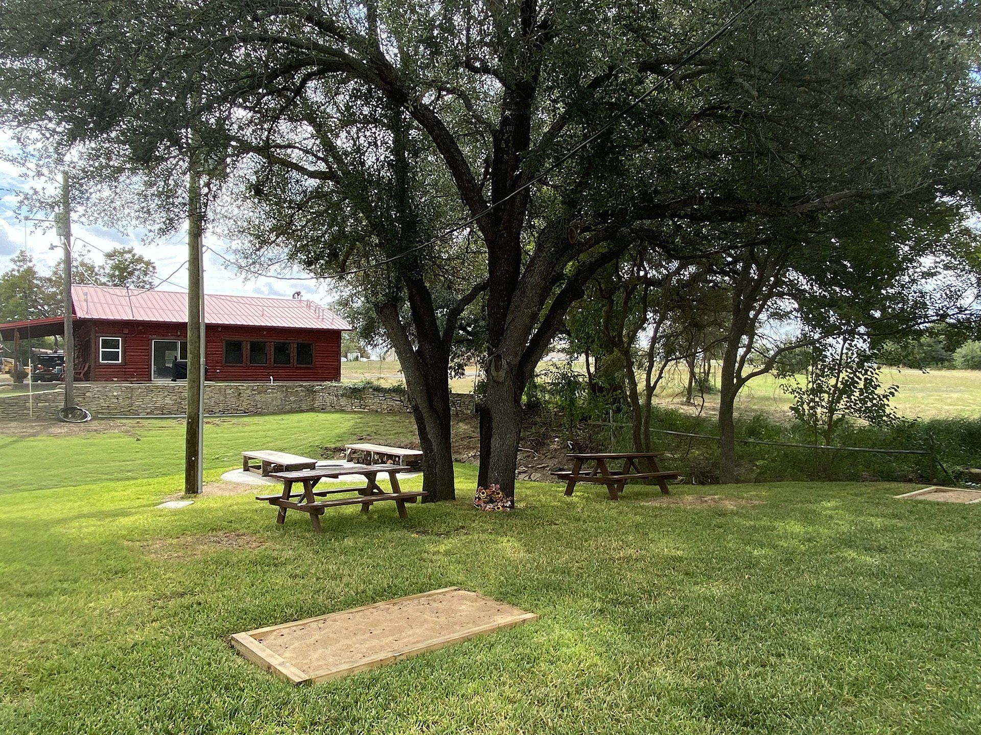 picnic tables