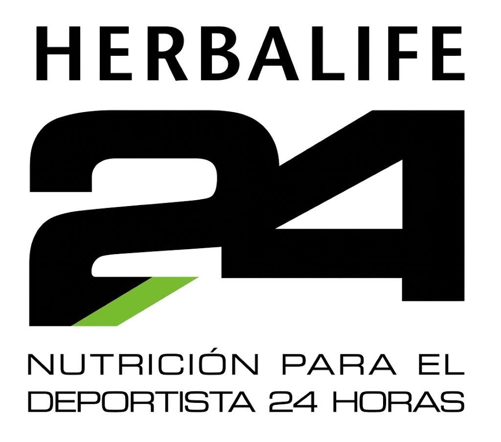 Logo de Herbalife 24 en negro y verde con el texto “Nutrición para el deportista 24 horas”