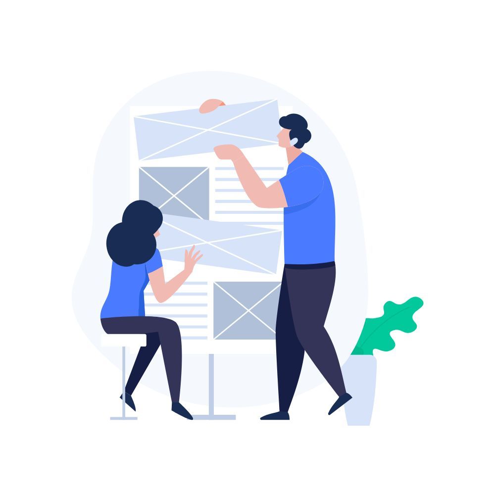 A man and a woman are working on a project together.