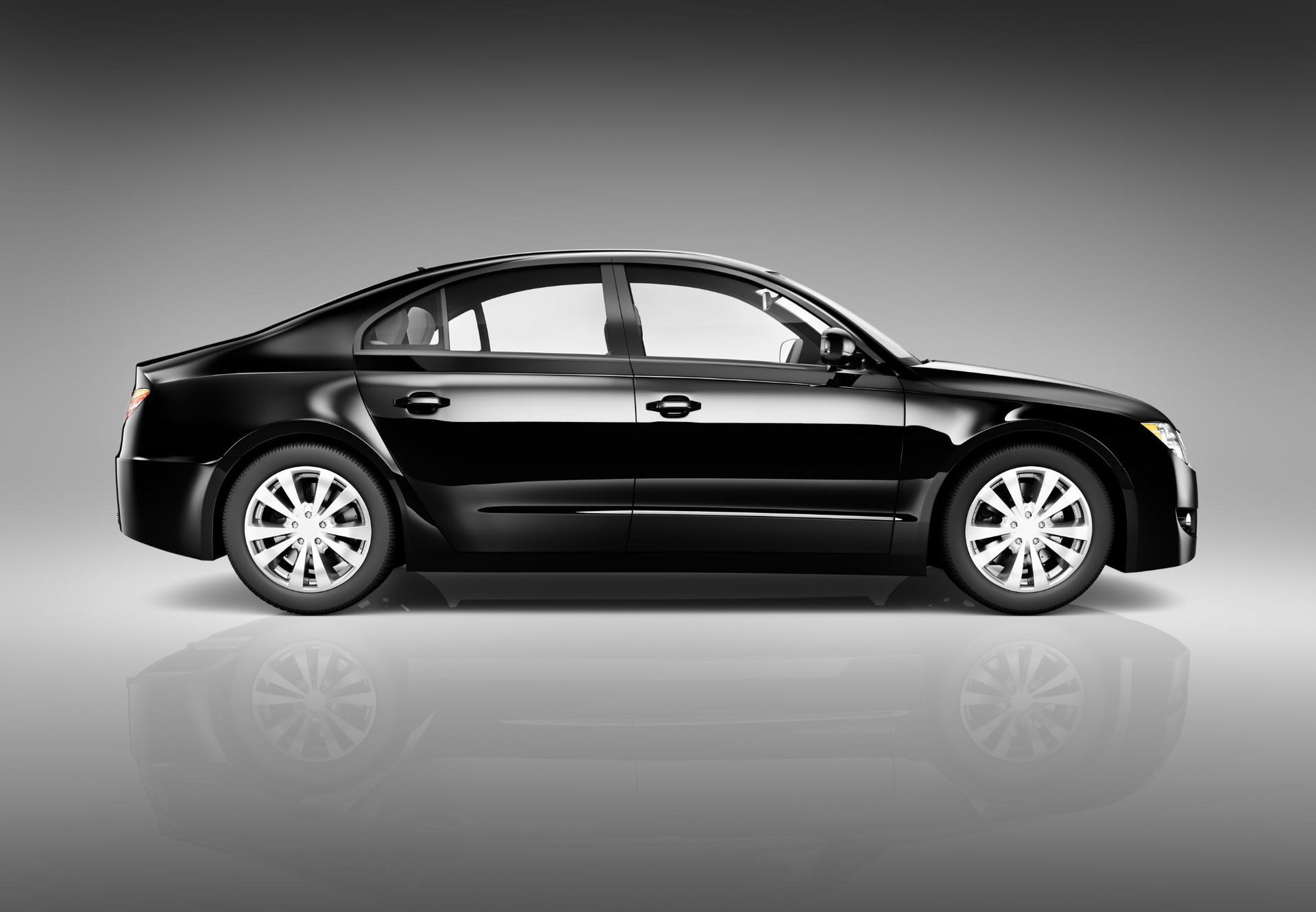 A Black Car Is Sitting On A White Surface — Stanger Automatics In Ballina, NSW