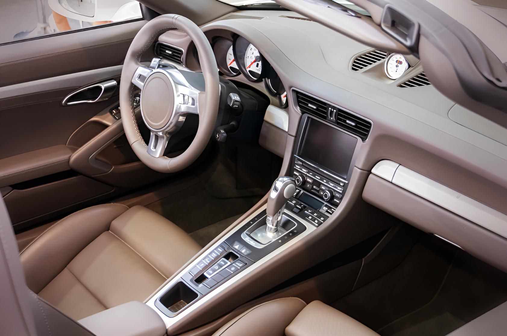 The Interior Of A Car With A Steering Wheel — Stanger Automatics In Ballina, NSW