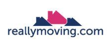The logo for reallymoving.com has a picture of a house on it.