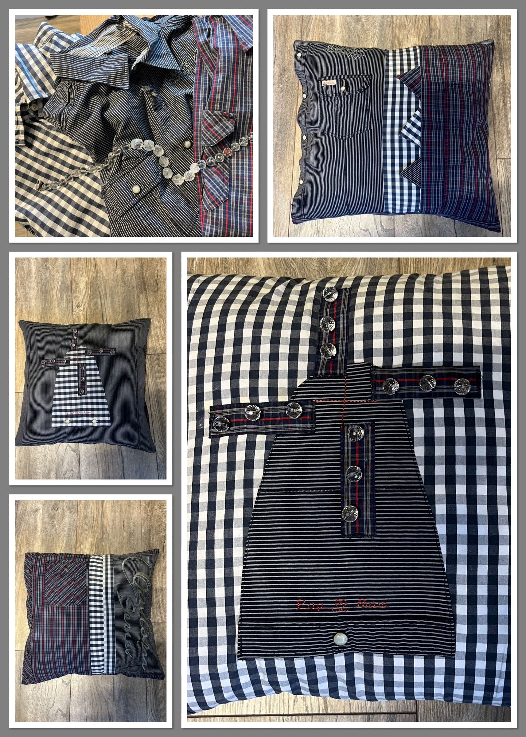 collage van kleding dierbare en daarvan zijn tastbare herinneringen gemaakt die troost geven