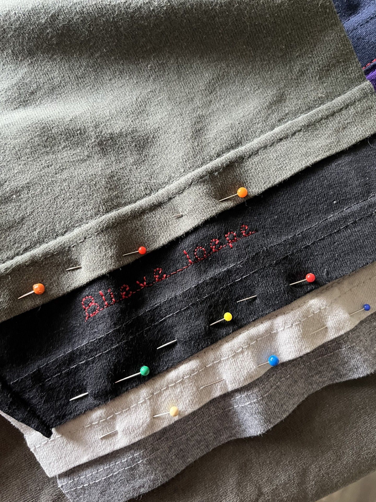 detailfoto van kleding voor een tastbare herinnering