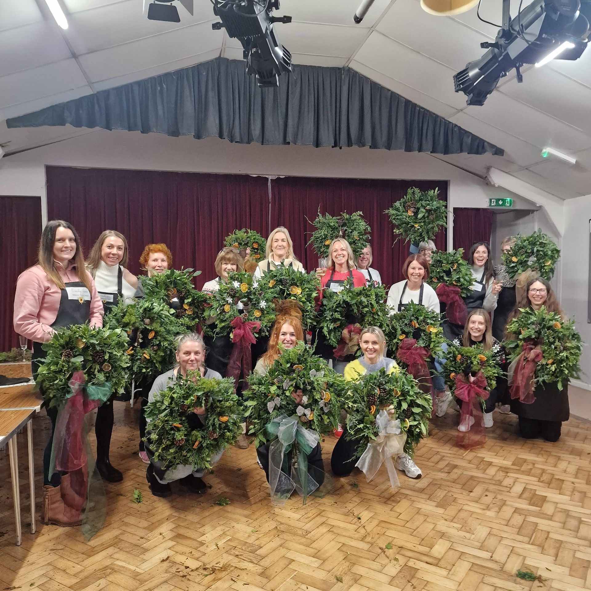 Christmas Wreath Workshop Derby Emily Jane Bespoke Floral Design