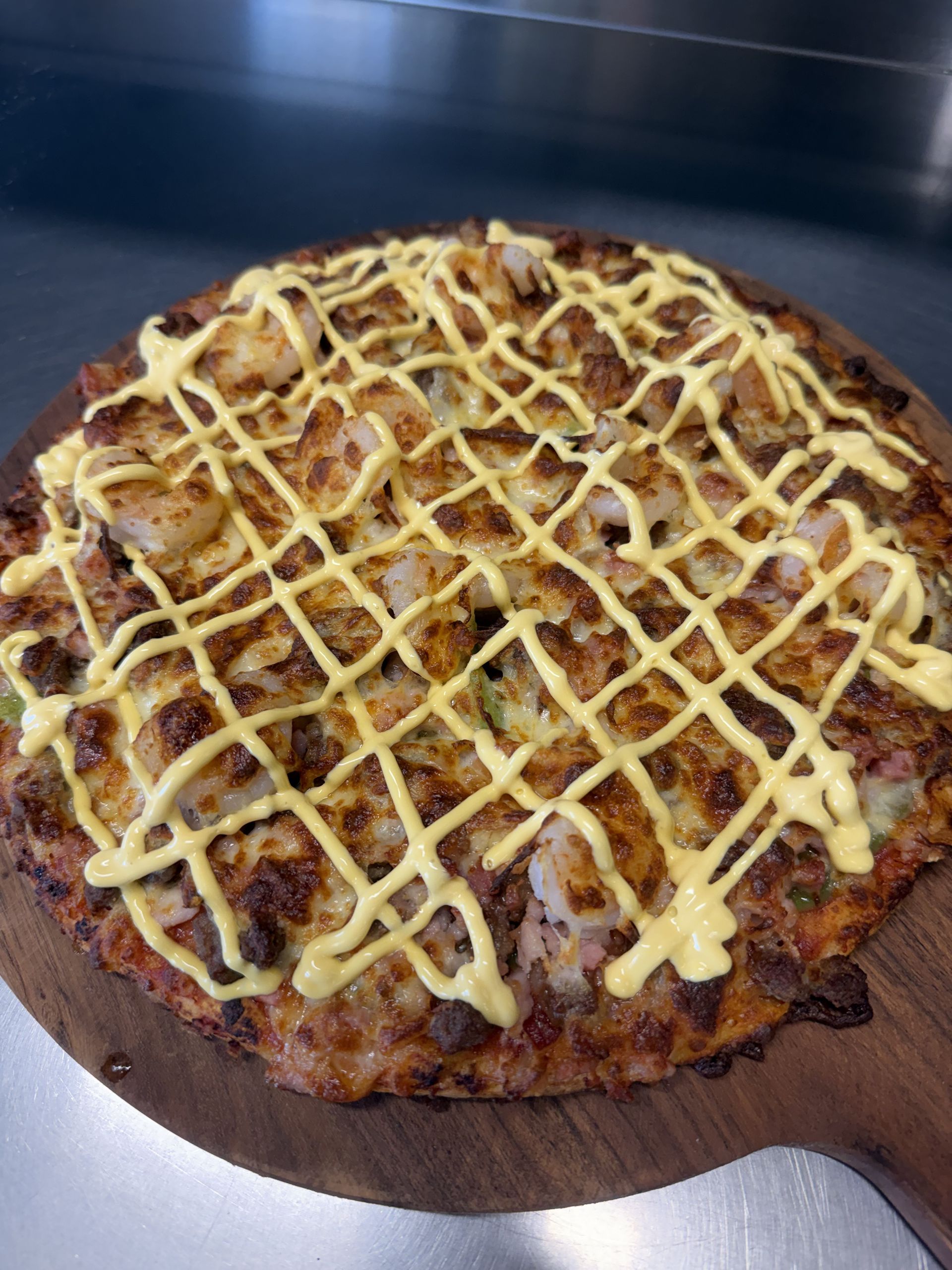 A Pizza With Bananas On It And A Pizza With Cheese On It — Bel-Air Pizza In Port Macquarie, NSW