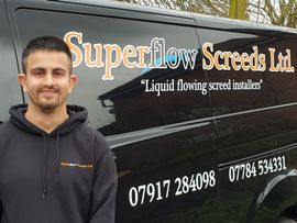 Jay, the Site Supervisor at Superflow Screeds