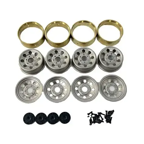 HBP 1.2 STEELIE BEAD LOCK WHEEL (SILVER)
