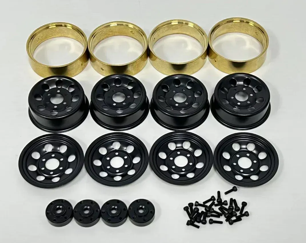 HBP 1.2 STEELIE BEAD LOCK WHEEL (BLACK)
