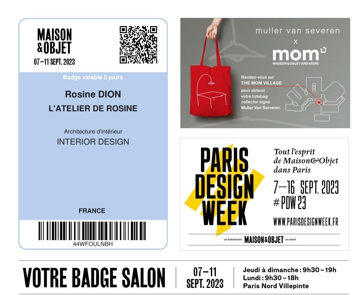 L'Atelier de Rosine au Salon Maison & Objet 2023