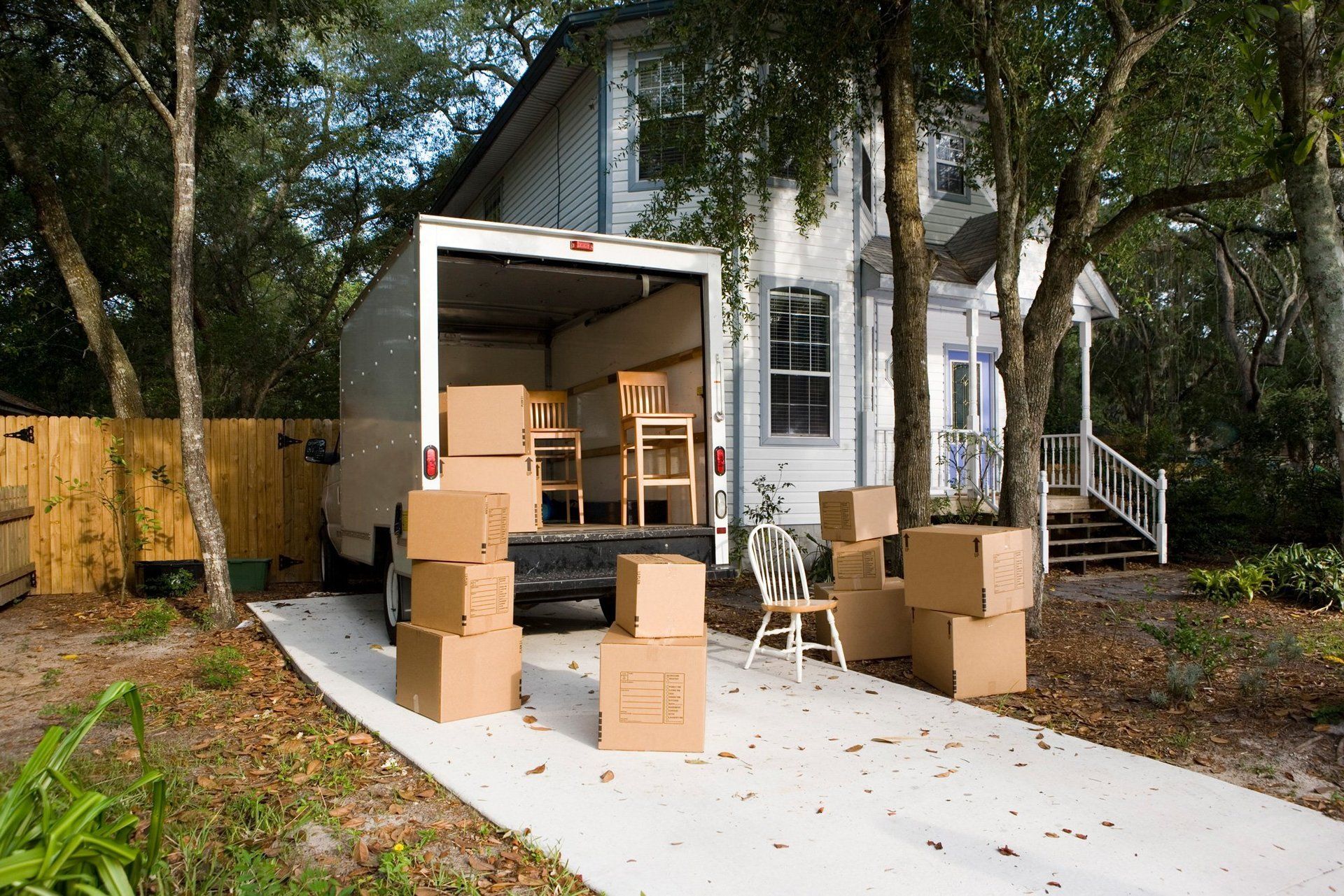 Removals fleet of vehicles