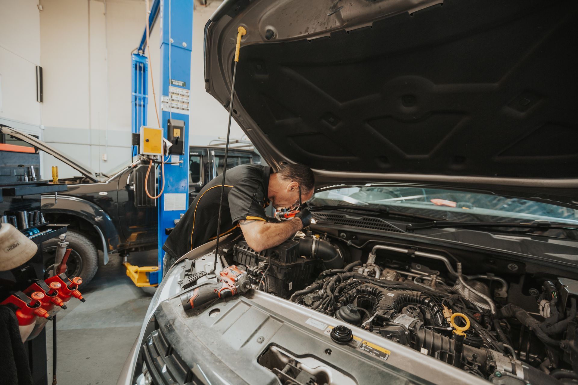 Mechanic servicing car - Varsity Lakes Mechanical