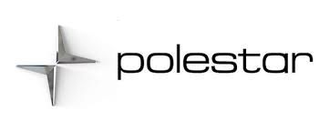 Logotipo da Polestar em cinza e preto sobre fundo branco.