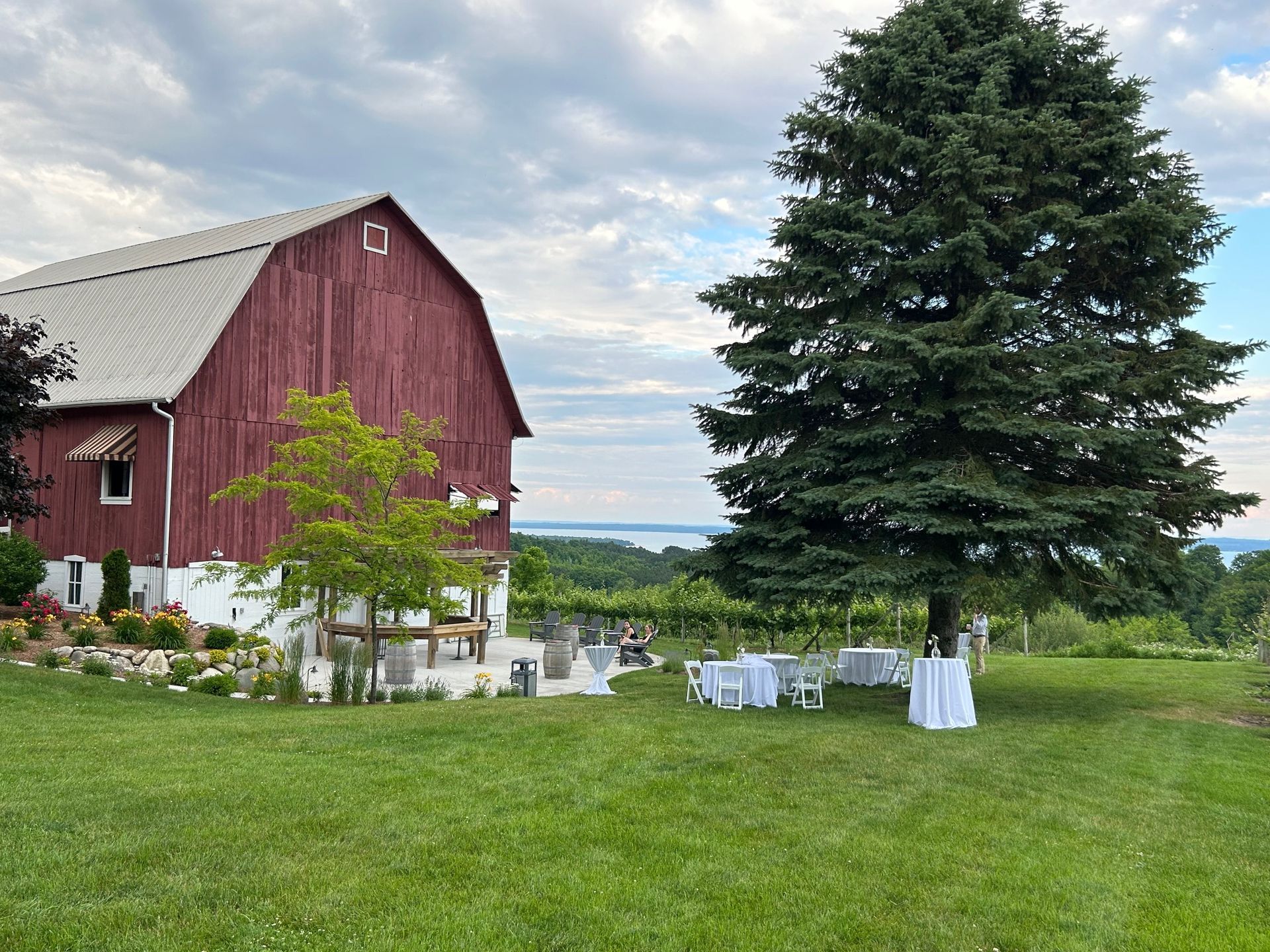 A red barn