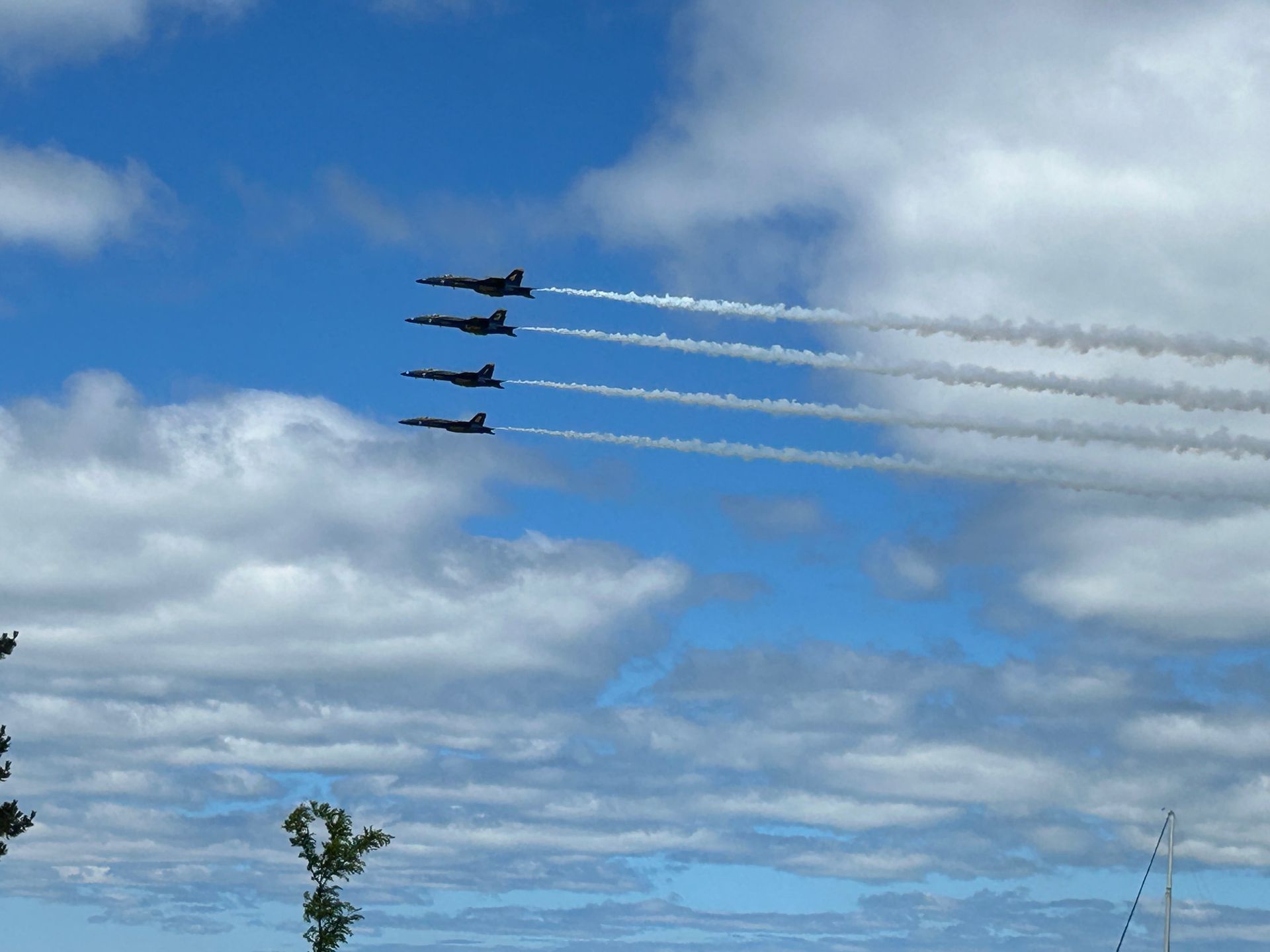 Four fighter jets