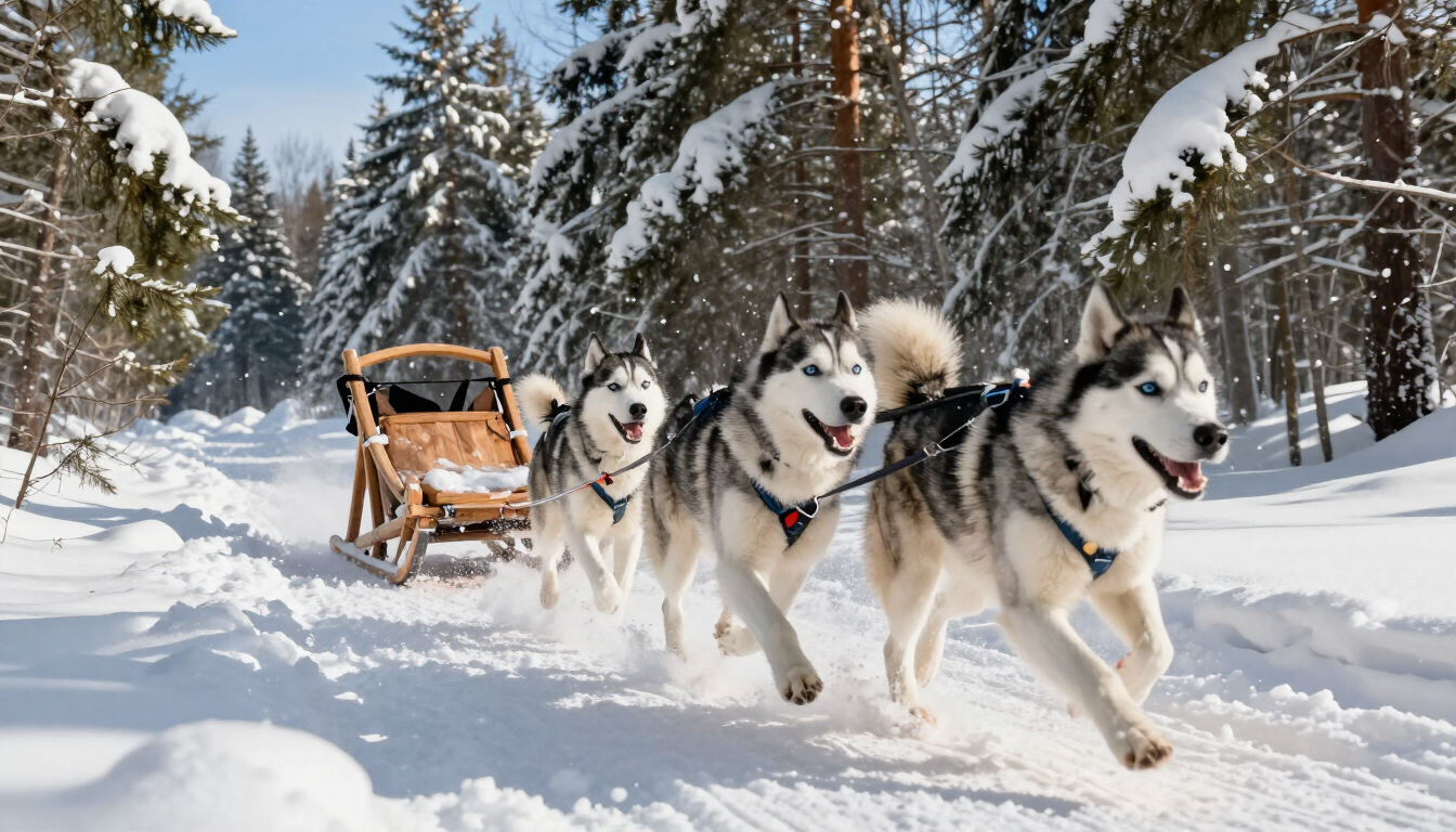 Husky Sledding Lapland