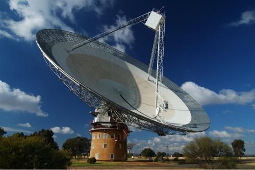 Large Satellite Dish is Sitting — Grants Express in Parkes, NSW