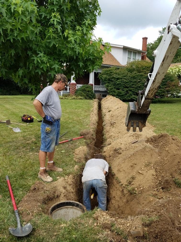 Digging For Pipe Laying – Cumberland, MD – Potomac Plumbing