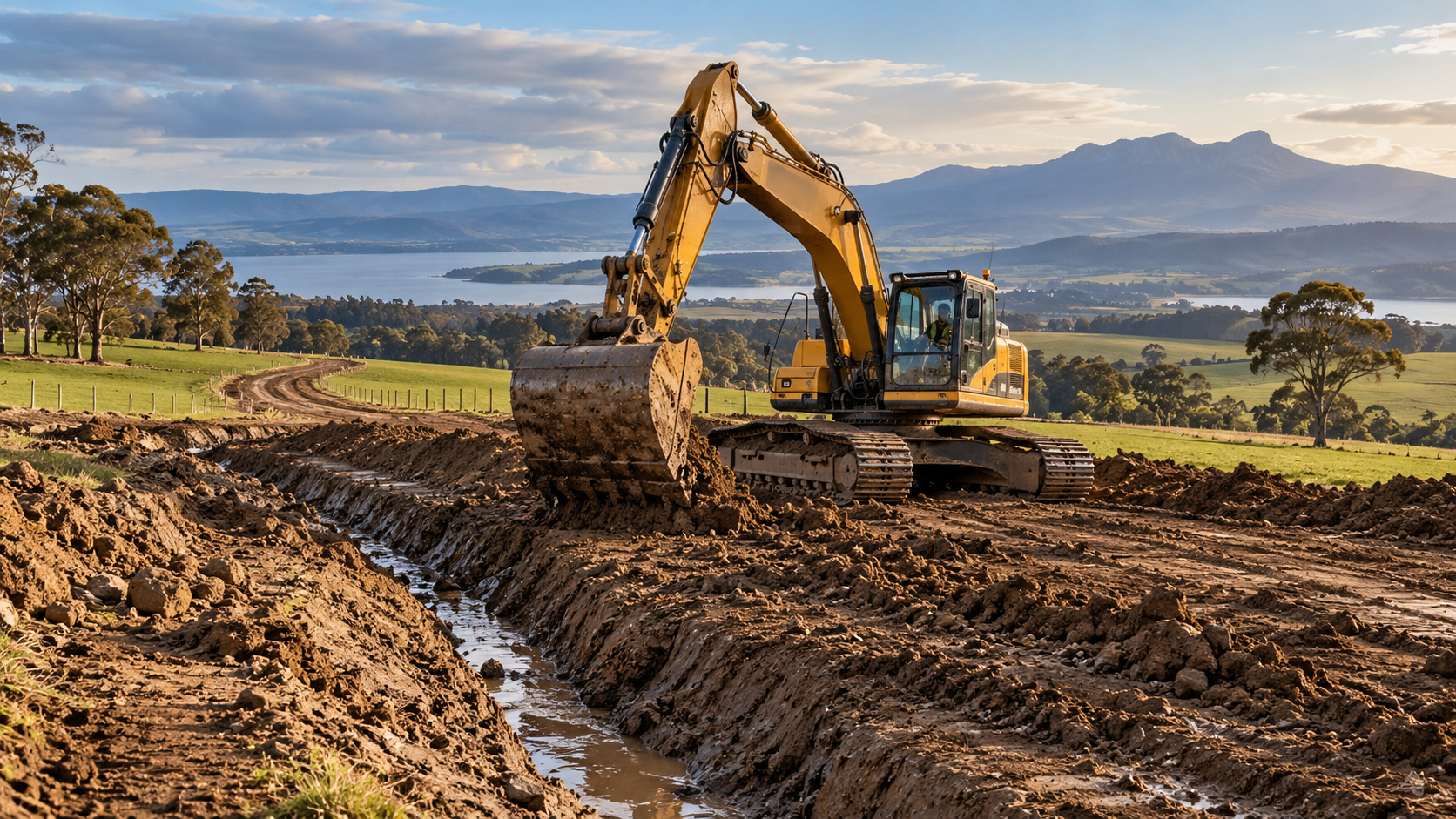 Agricultural earthmoving & paddock development