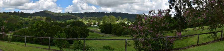 A Panoramic View of a Field With Trees and Mountains in the Background — Maroochy Floor Sanding in Nambour, QLD