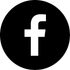 Facebook logo on black background