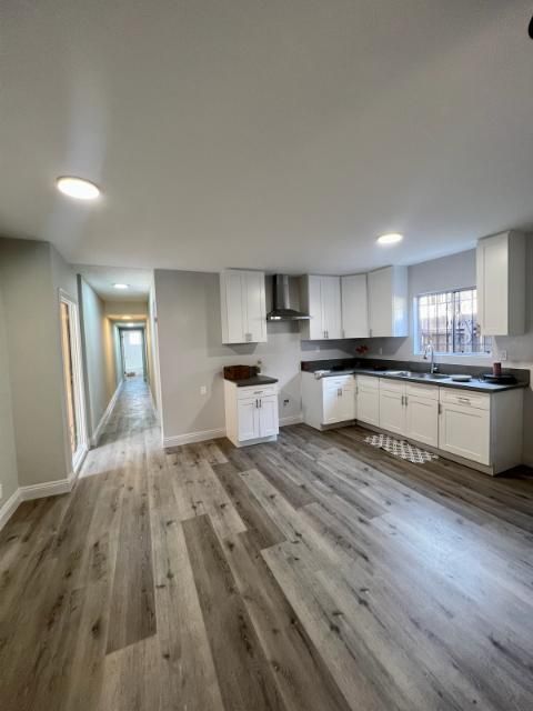 Living room and kitchen
