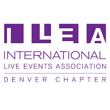 LEA International Live Events Association Denver Chapter logo in purple and white