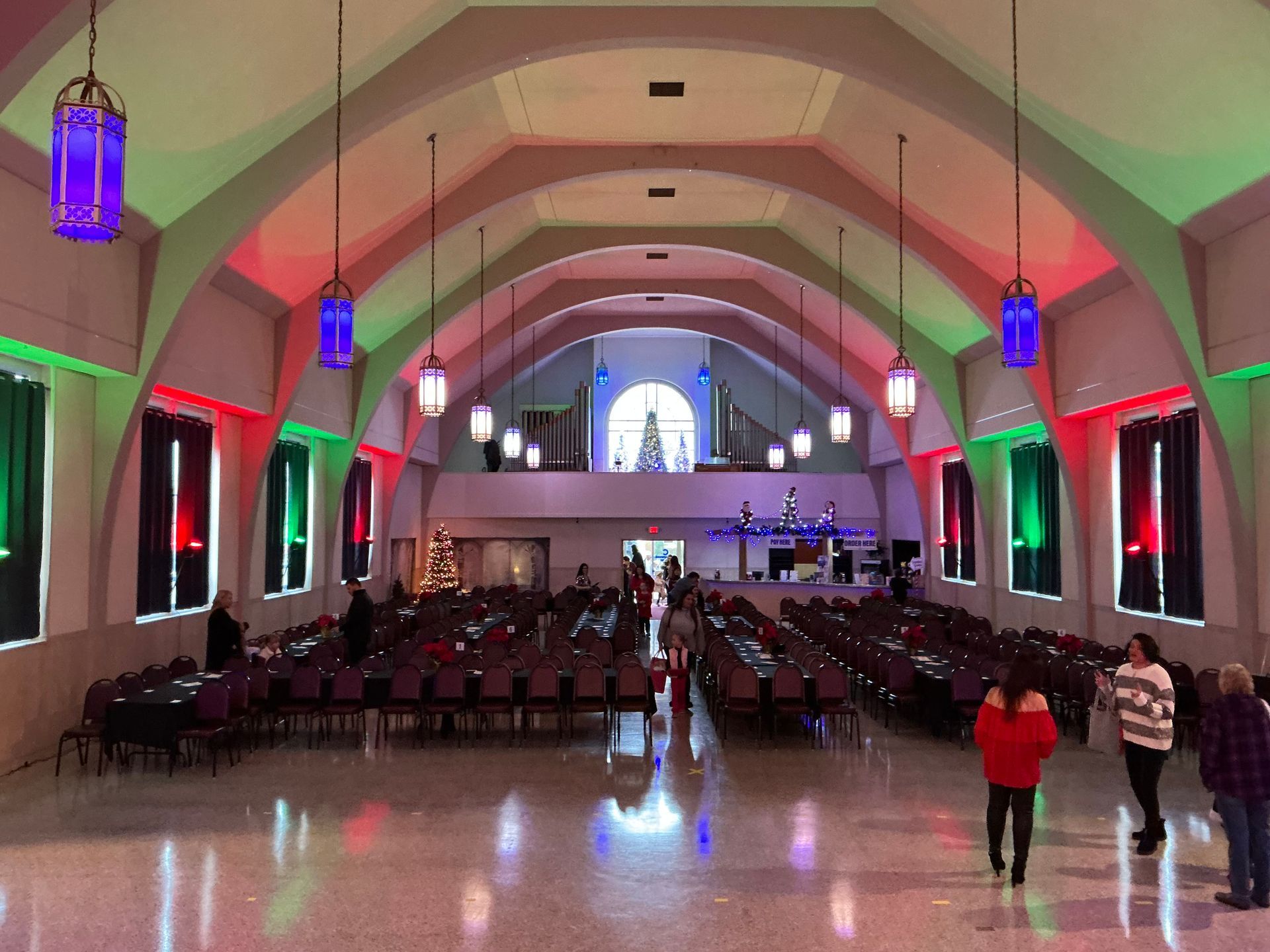 The Grand Hall at Collingwood Center, Youngstown, OH 44405 Custom Lighting 