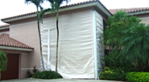 White Fabric Shutter - Lake Worth Beach, FL - Shutter Up Windows and Doors White Fabric Shutter - Lake Worth Beach, FL - Shutter Up Windows and Doors