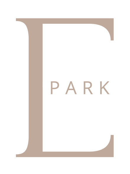 A logo for park with the letter e on a white background.