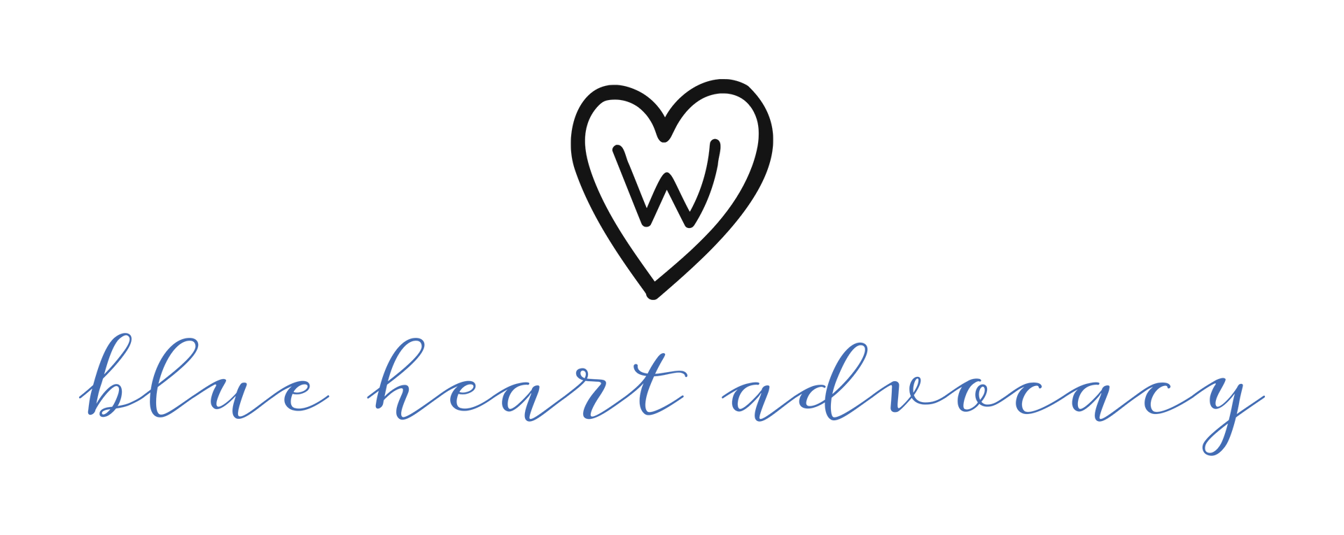 Logo: Black heart with a