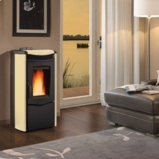 stufa a pellet moderna