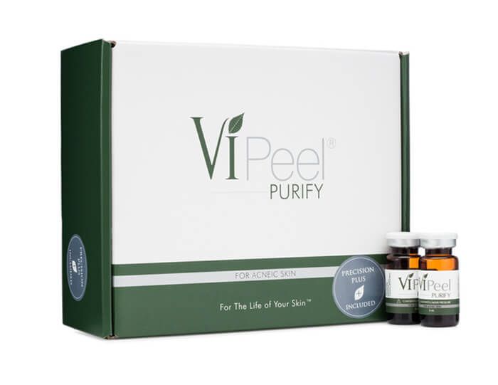 A box that says vipeel purify on it