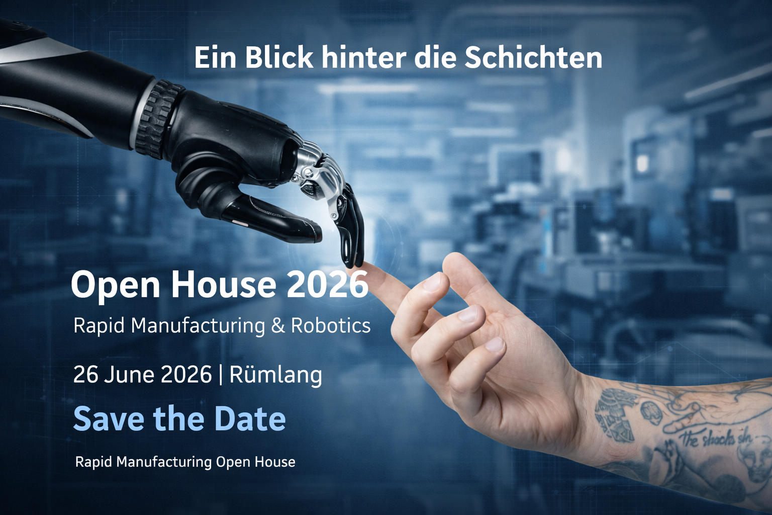 Open House Day 2026 at Rapid Manufacturing AG showcasing robotics