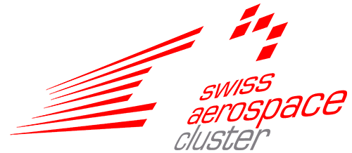 Ein rot-weißes Logo für den Schweizer Luft- und Raumfahrtcluster