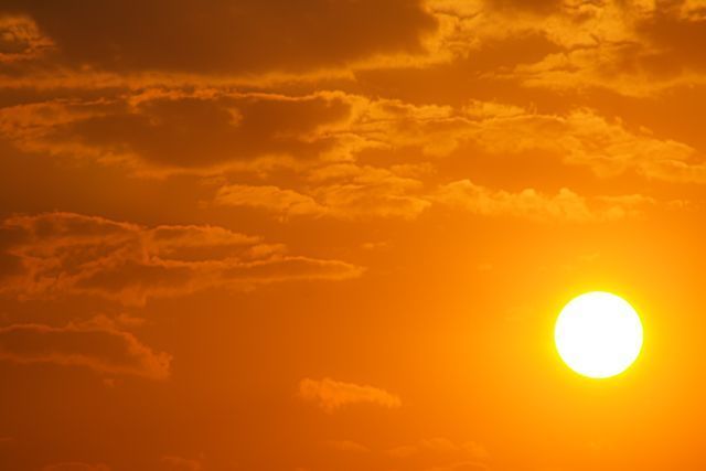 a sunny sky