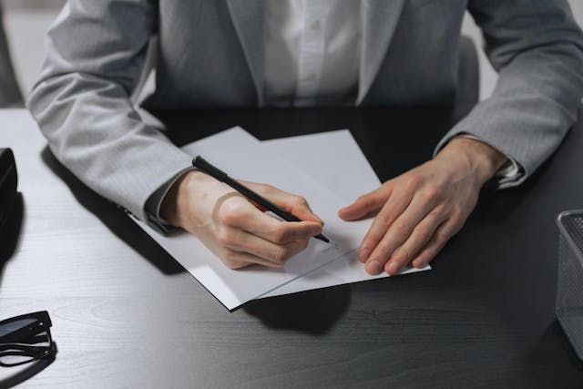 person+writing+on+a+document.