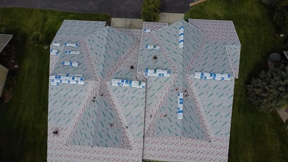 House with A Roof that Is Being Installed | Victor, MT | Double L Roofing