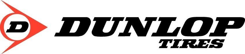 A dunlop tires logo on a white background